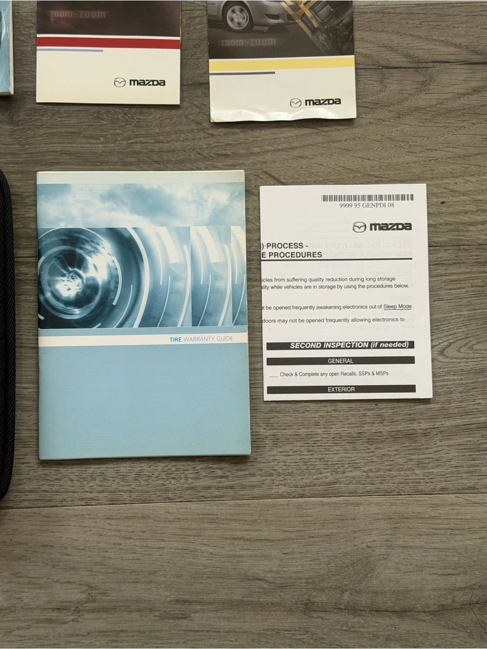 2008 Mazda OEM Drivers Handbook Manual in Black Zip Around Case